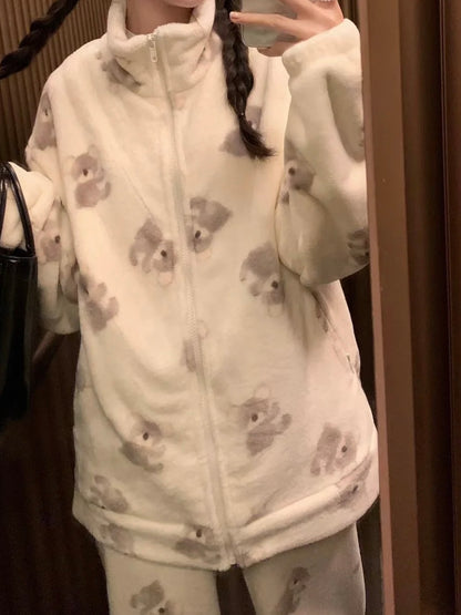 考拉卡通珊瑚绒家居服🐨 Koala cartoon coral fleece loungewear