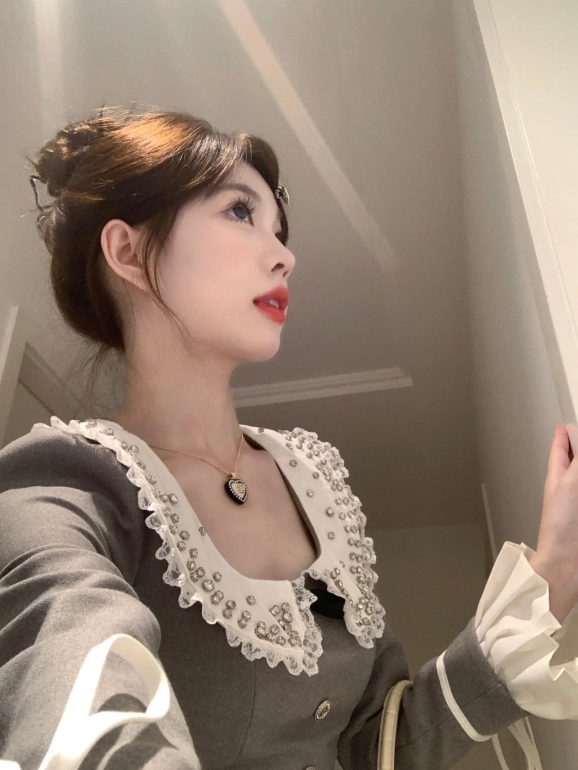 15%OFF_高级感重工连衣裙Doll Collar Dress