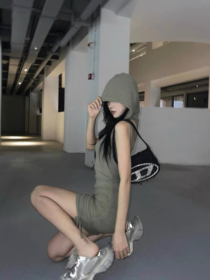 废土风连帽短裙Desert Dune Mini Dress