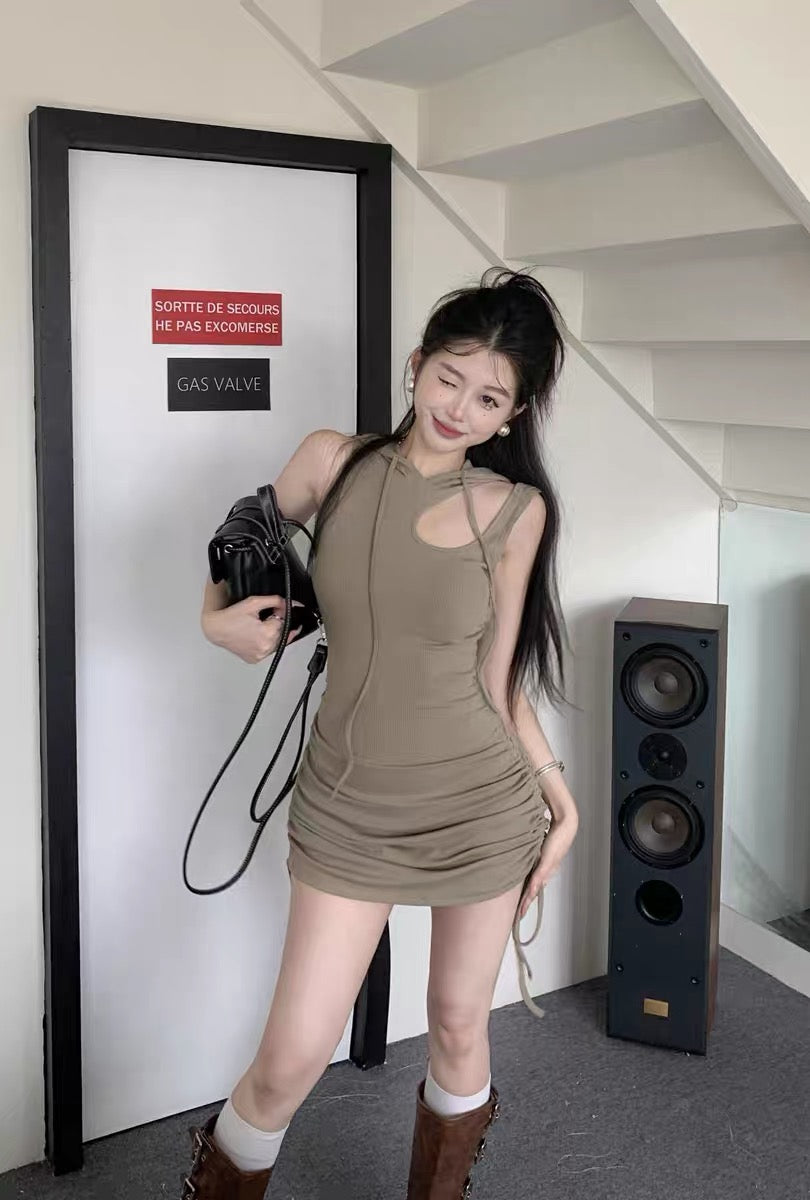 废土风连帽短裙Desert Dune Mini Dress