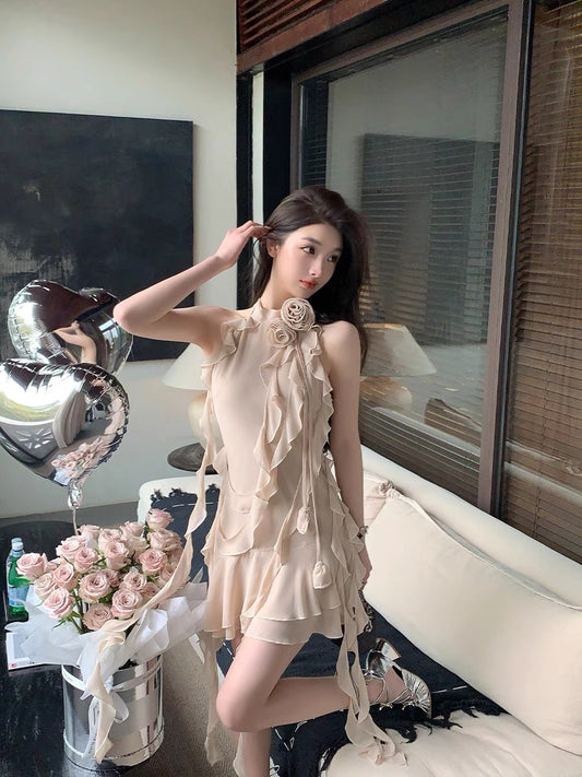 【玫瑰恋人】流苏连衣裙Enchanting Rose Mini Dress