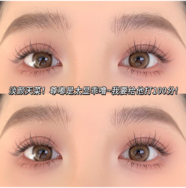 10排大容量！免胶免卸甜美山茶花分段式簇假睫毛10 rows Glue Free Sweet Camellia False Eyelash