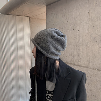 「羊驼毛混纺」显脸小堆堆帽 Alpaca Hair Stacked Hat