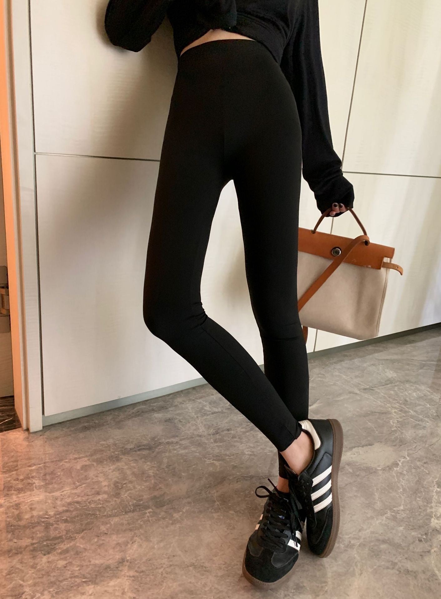 黑灰棕三色高弹瑜伽裤High-Stretch Leggings