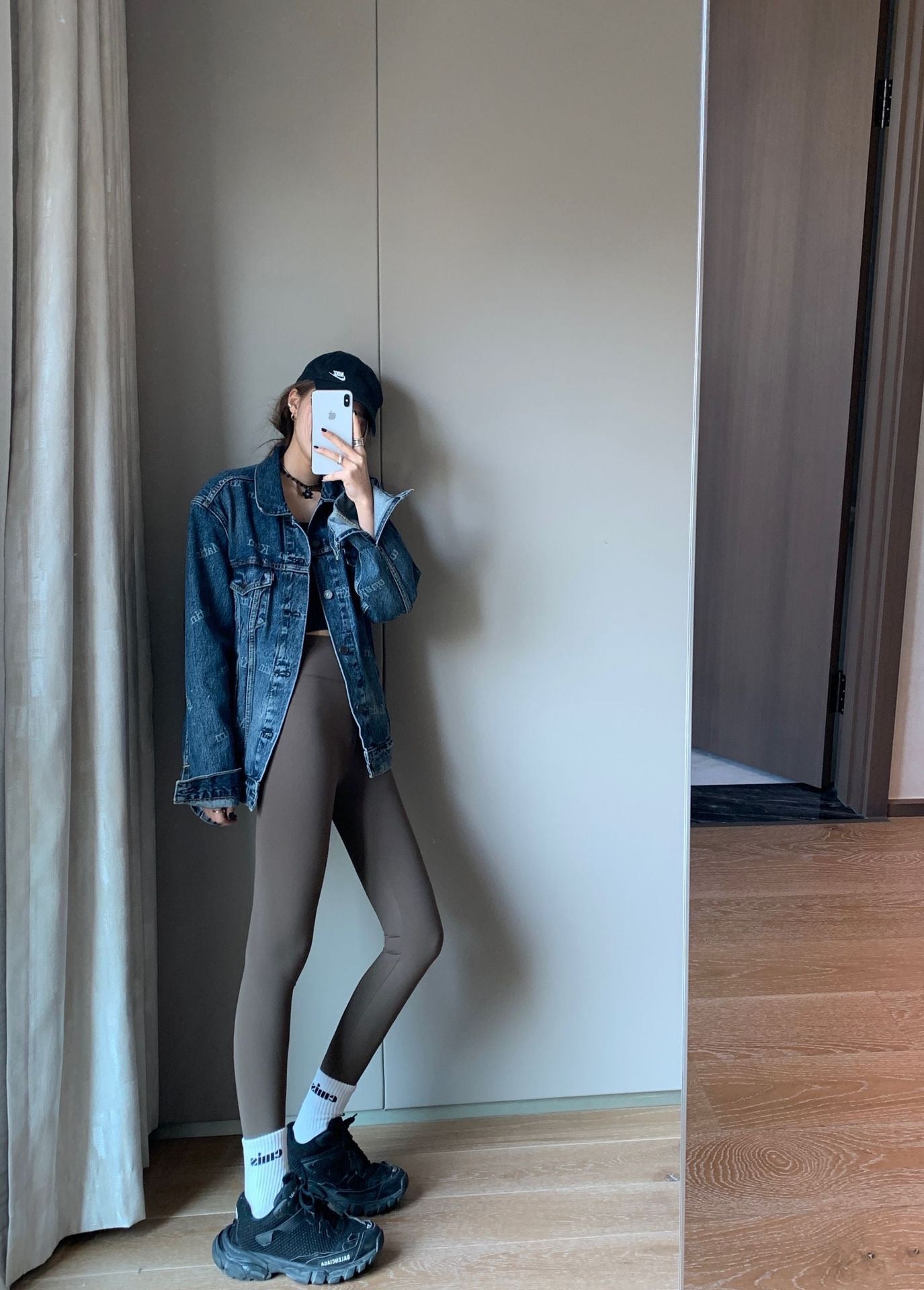 黑灰棕三色高弹瑜伽裤High-Stretch Leggings