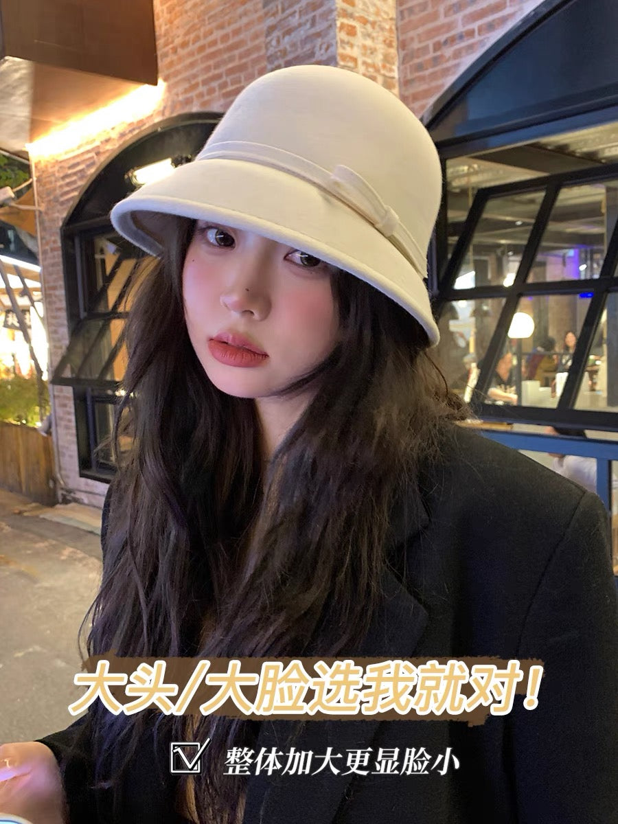 【留洋千金】高级白色礼盆帽Premium White Bowler Hat