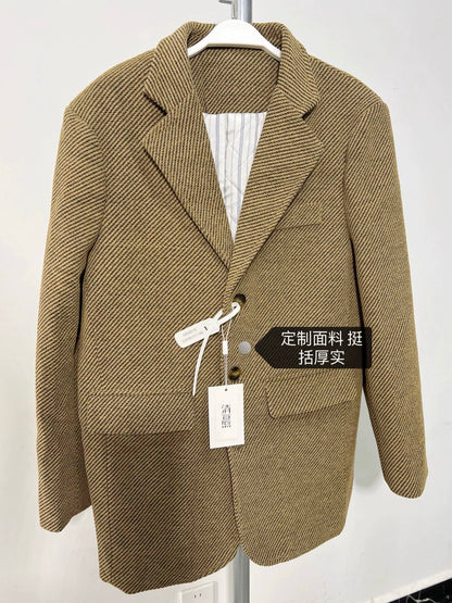 韩系美拉德加厚西装外套Korean Murad Thickened Blazer