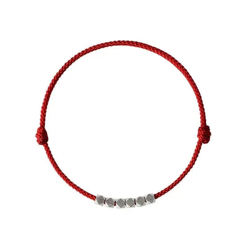 【碎银几两】s925银新年本命年红绳Red Woven Bracelet