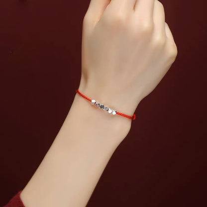 【碎银几两】s925银新年本命年红绳Red Woven Bracelet