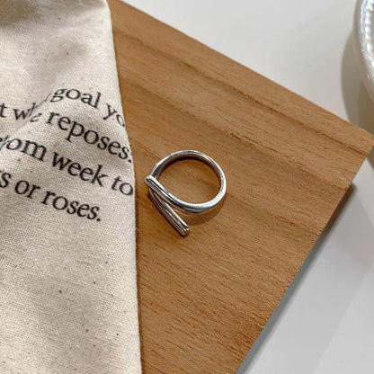 Silver Plated Tube Ring