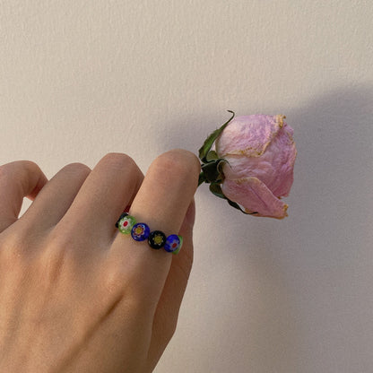 1 Piece Bohemian Floral Ring