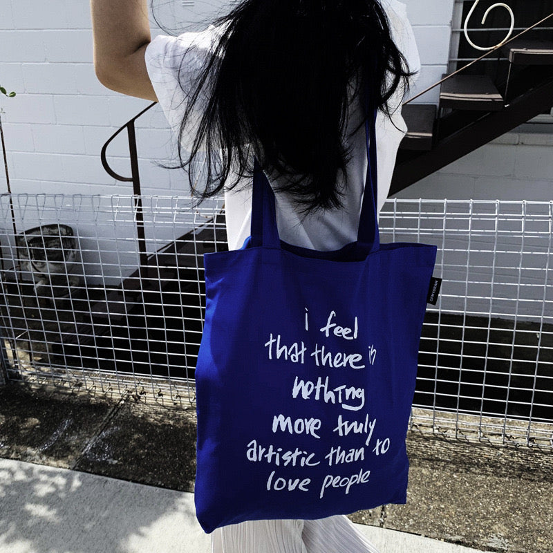 Azure "I feel" Tote Bag