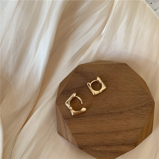 Gold Plated Huggie Earrings