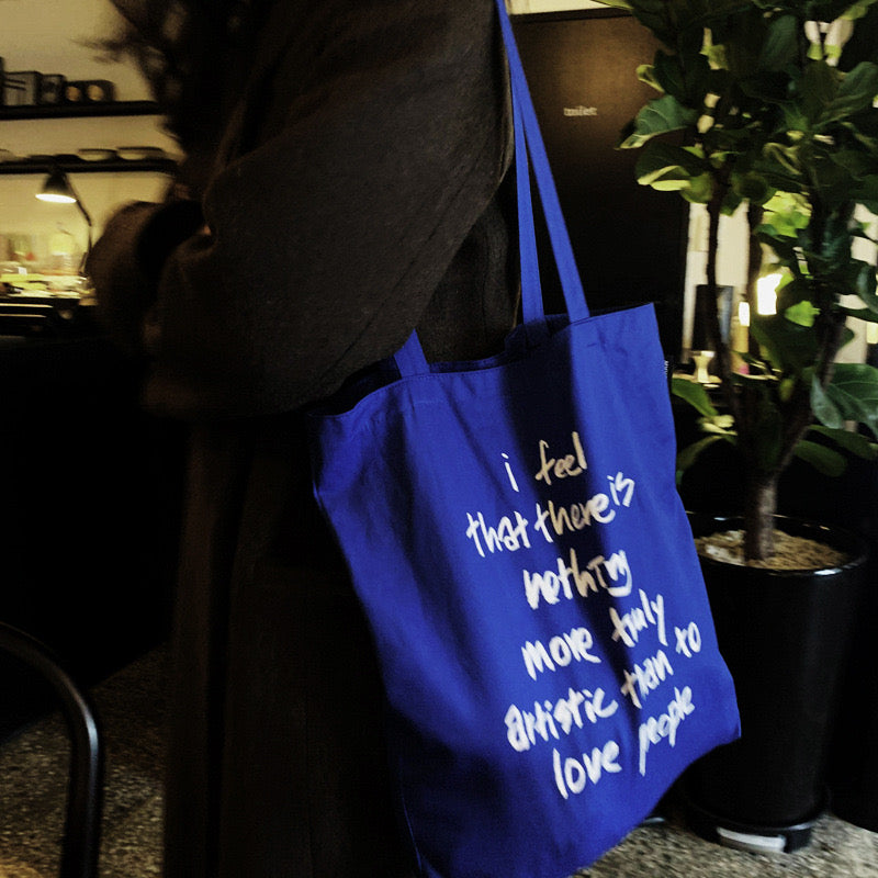 Azure "I feel" Tote Bag