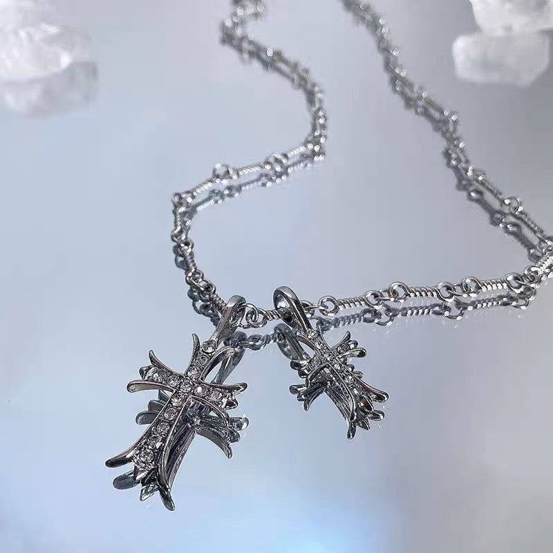 Silver Plated Cross Necklace