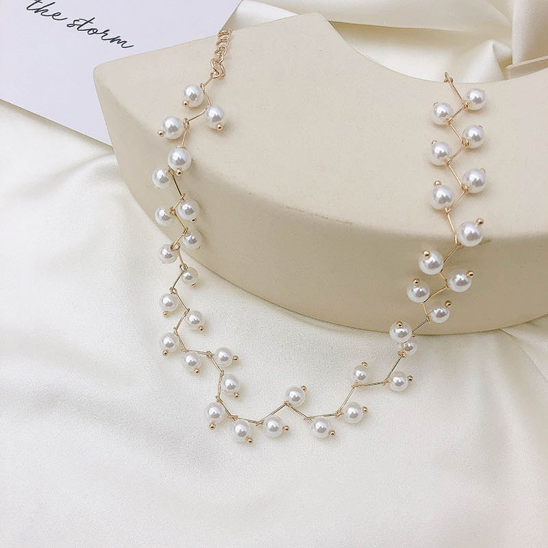 Gold Plated Pearl Choker