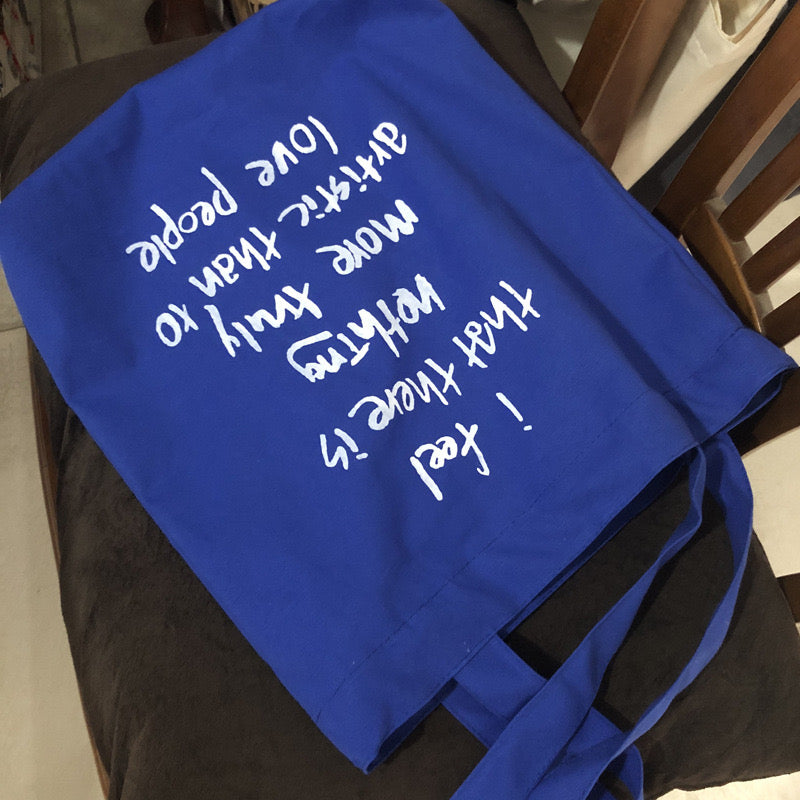 Azure "I feel" Tote Bag