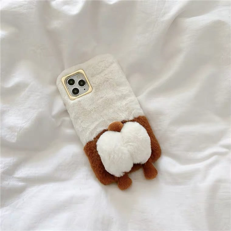 White Super Soft Corgi iPhone Case