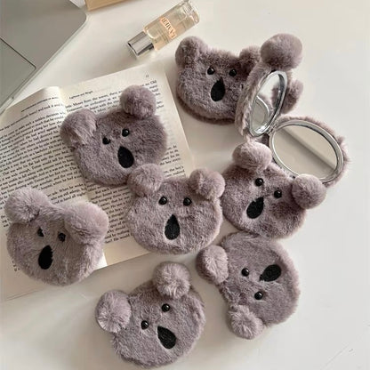 灰色考拉熊毛绒镜子Plush Koala Mirror