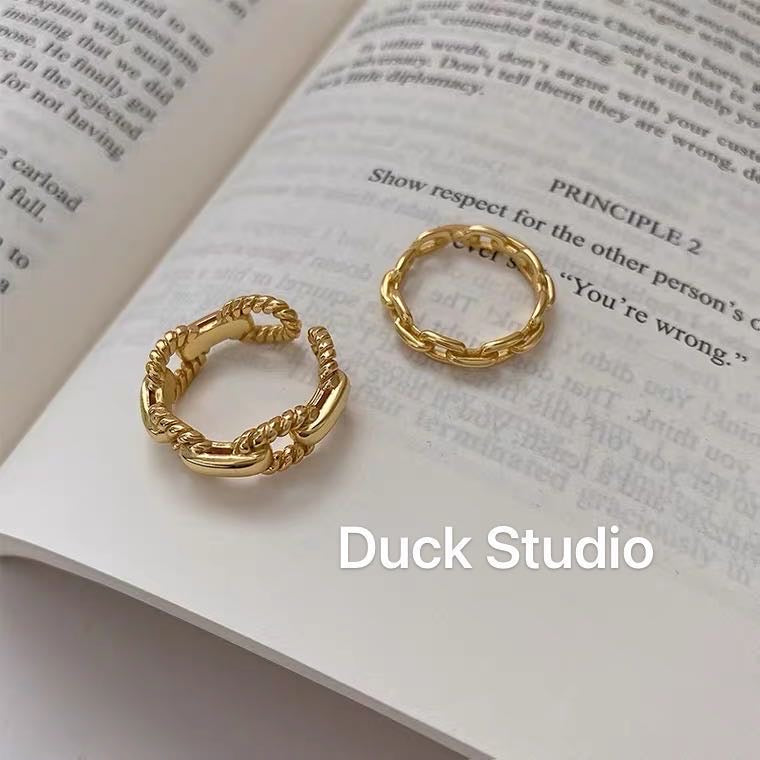 Gold Plated Chain Ring