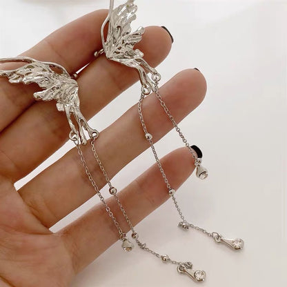 天使之翼耳夹 Angel Wing Drop Chain Ear Cuff