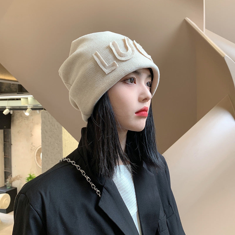 日系显脸小字母冷帽Daisy "LUCK" Beanie