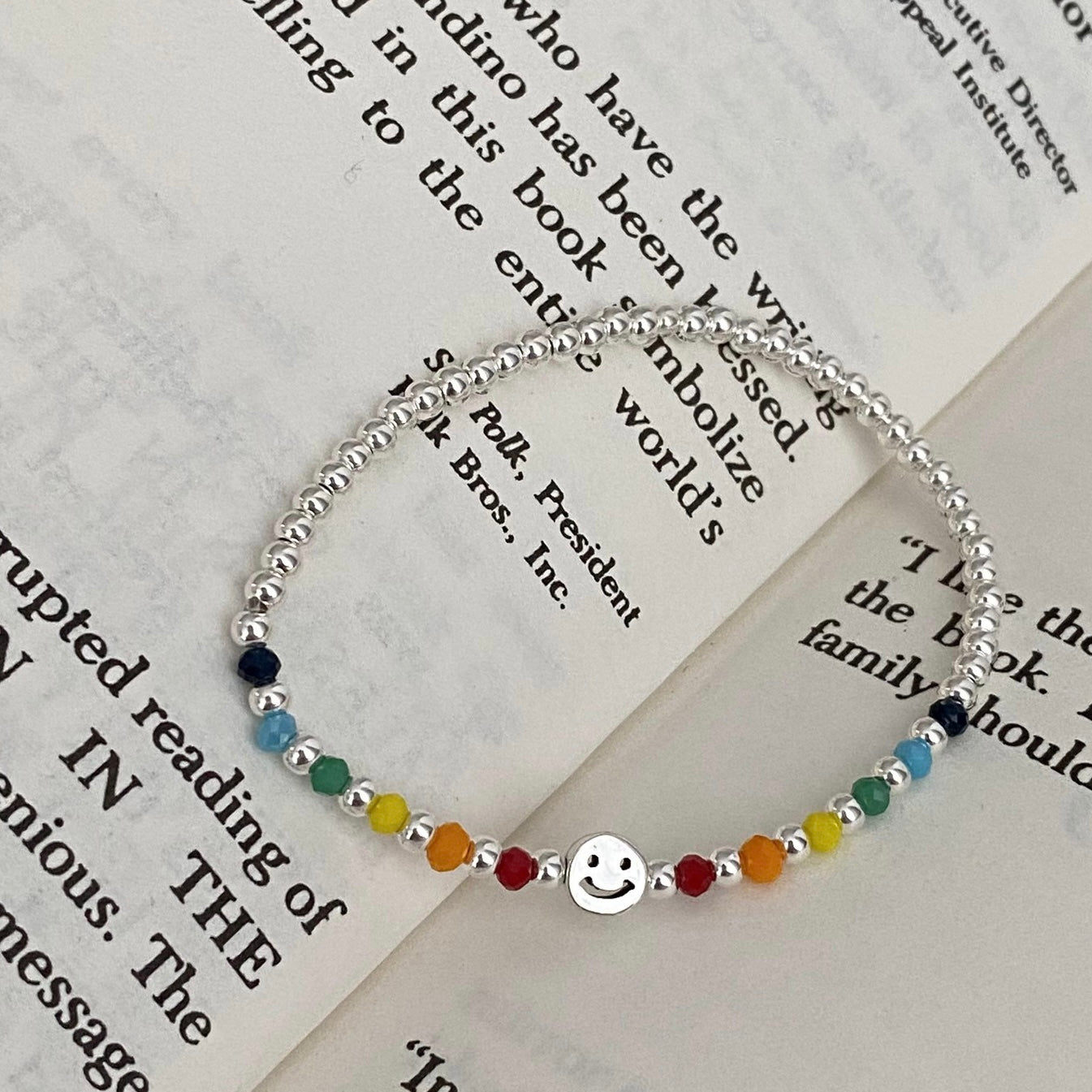 Smile Face Rainbow Bracelet