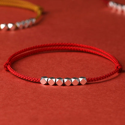 【碎银几两】s925银新年本命年红绳Red Woven Bracelet