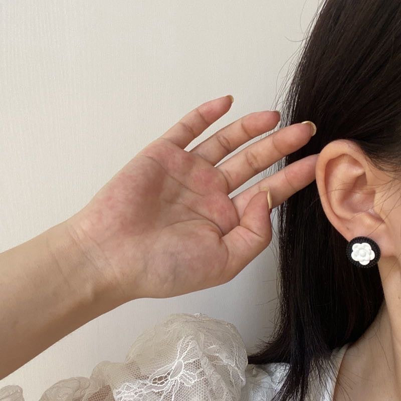 Silver Plated Floral Stud Earrings