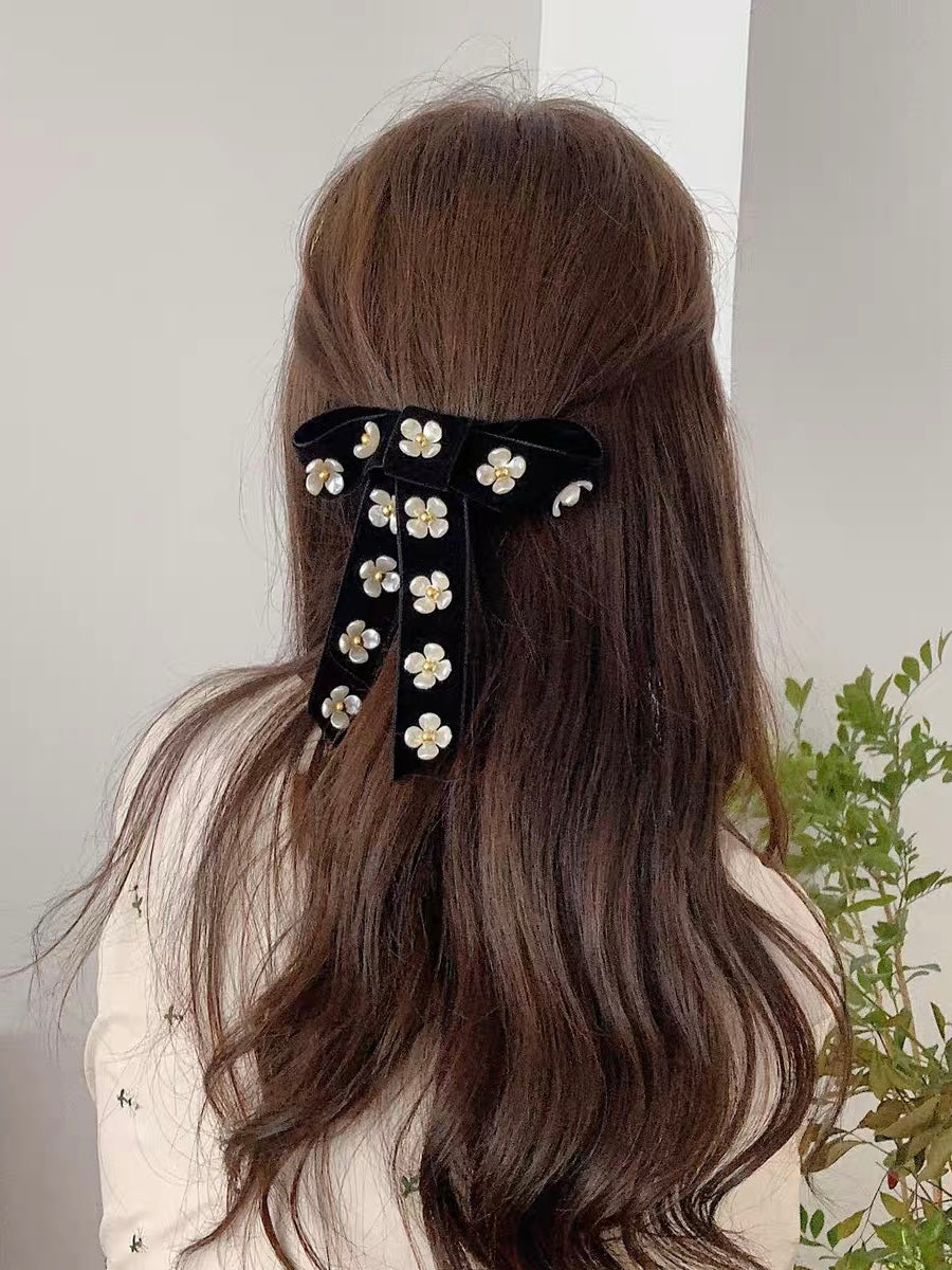 Bow-knot Velvet Hair Clip