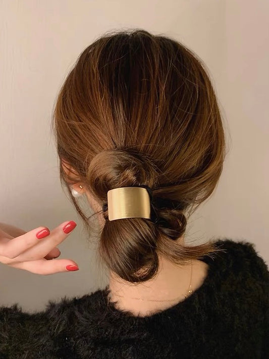 Gold Metal Hair Tie