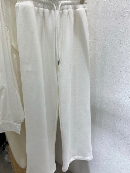 White Fleece Trouser