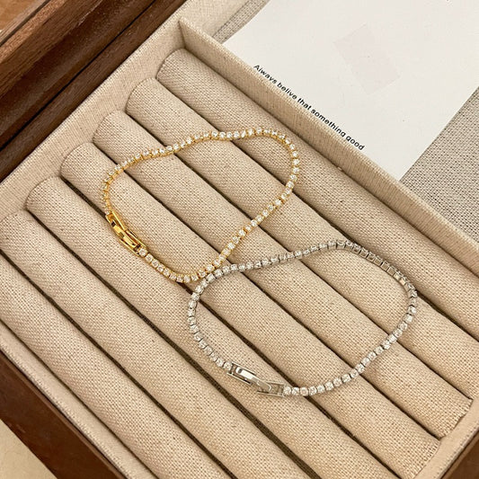 Diamond Box Chain Bracelet