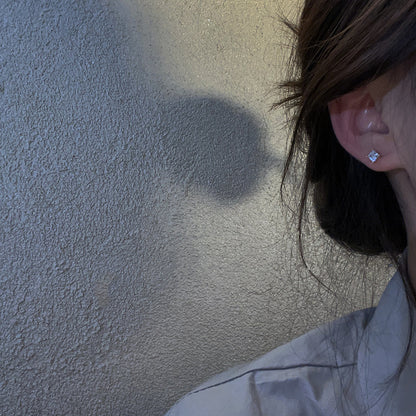 Gold Plated Earrings with Diamonds