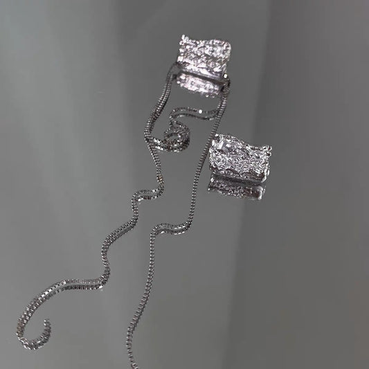 Unmatched Silver Plated Earrings