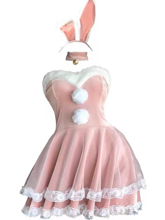 粉色兔女郎套装Pink Bunny Dress