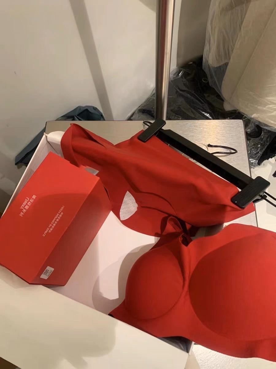 新年红文胸套装Red Bra and Knicker Set